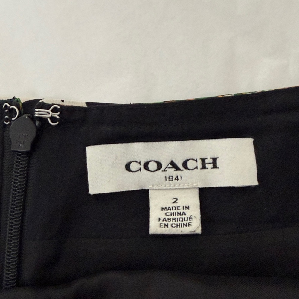 Coach Multicolor Floral paneled Skirt size 2 - Picture 10 of 16